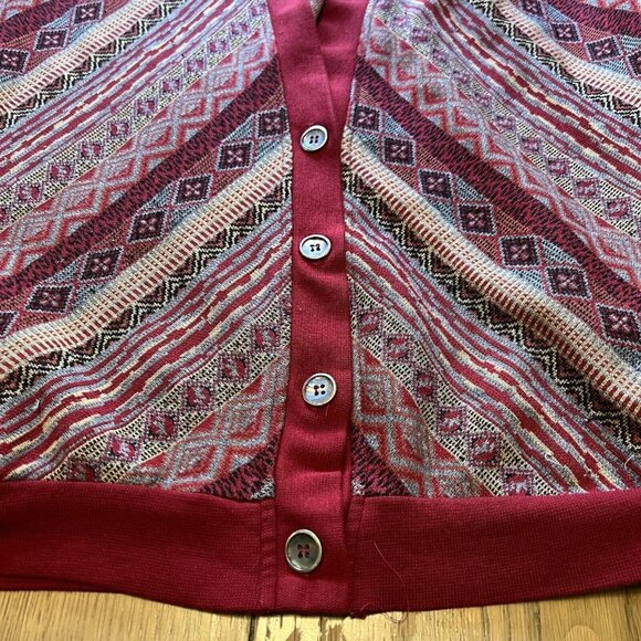 Graff Californiawear Colorful Open Cardigan Size Measure Cottagecore Grandmacore - Picture 9 of 10